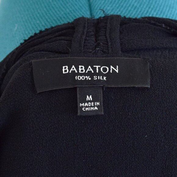 Artizia Babaton Silk Flowy Deep V Ruffle Tank Top - Picture 6 of 6